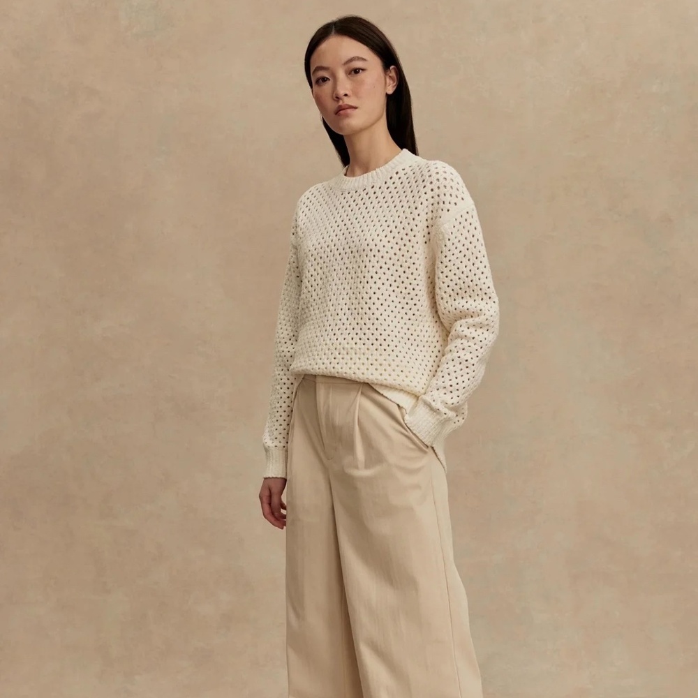 NWT Varley Grady Boucle Knit Sweater